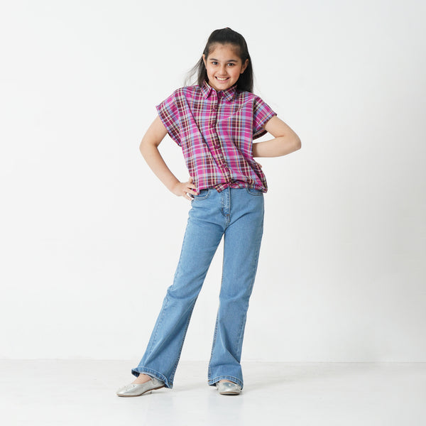 Multi Chequered Crop Top